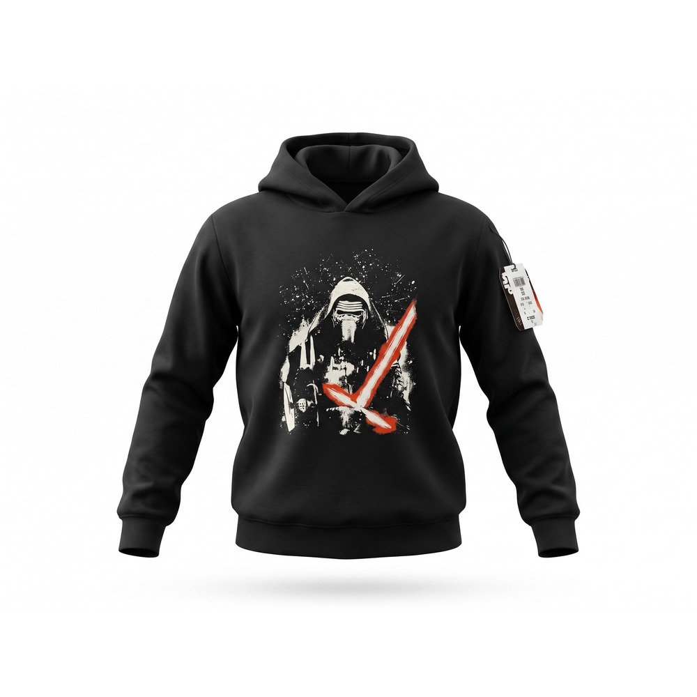Star Wars Kylo Ren Black Hoodie Mad Engine Graphic Pullover NWT Medium